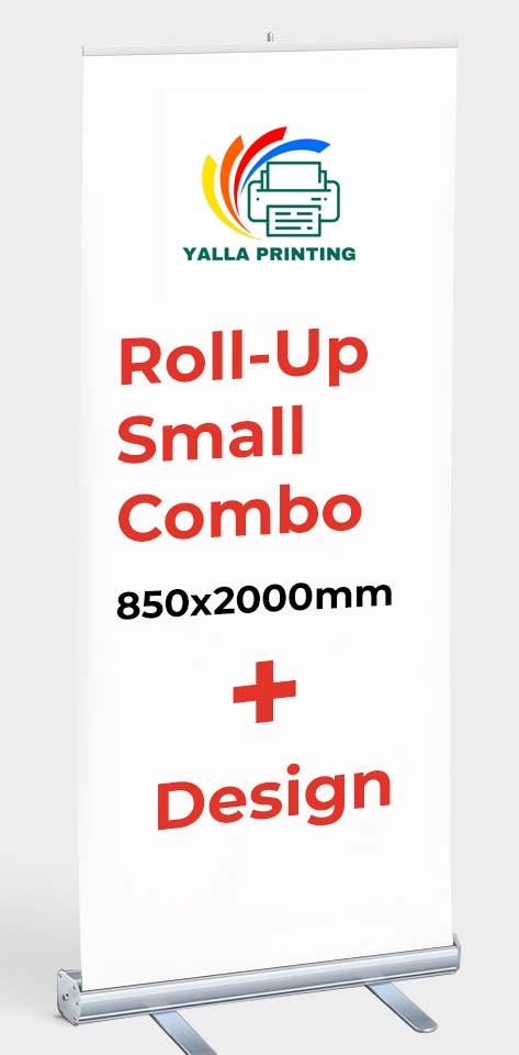 85cm x 200cm Roll-Up Banner - Portable and Professional Display Solution Custom Design - Yalla Printing