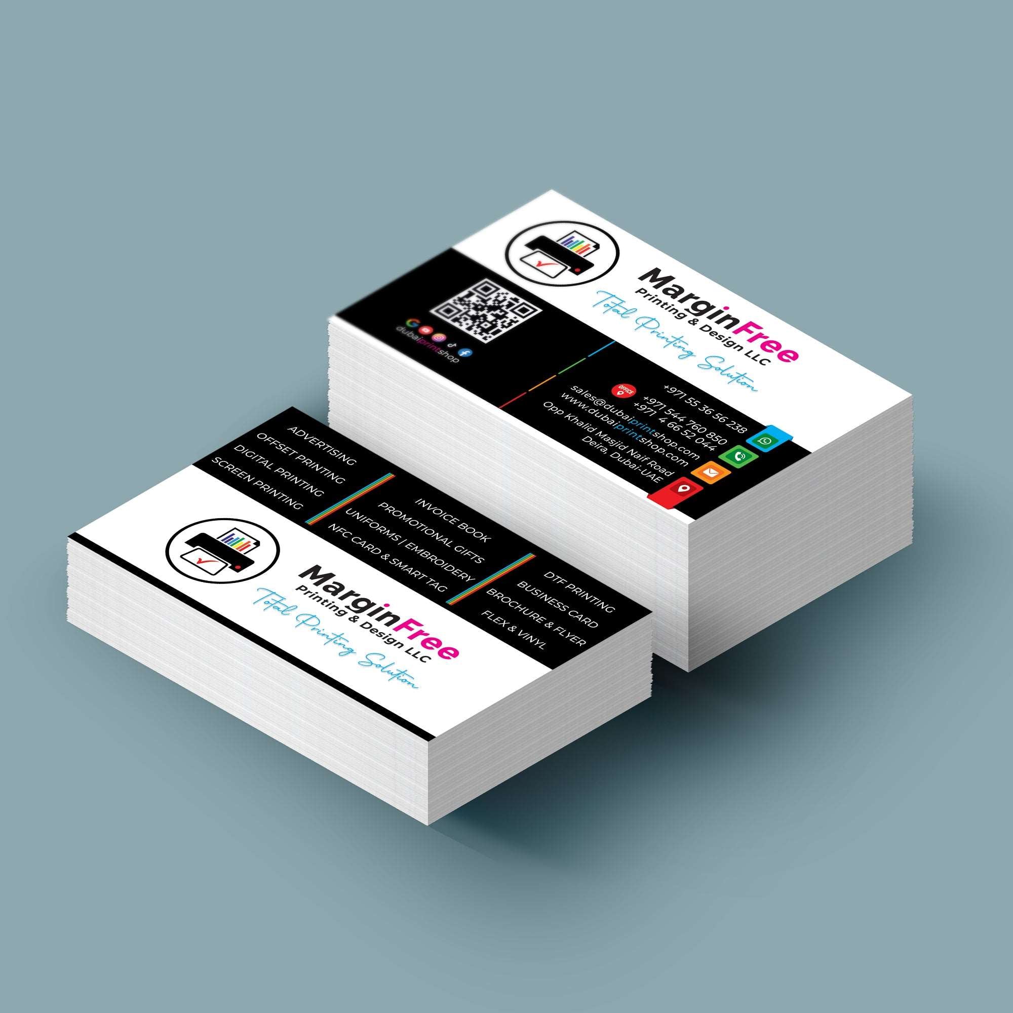 Art Paper Business Cards – 400 GSM, No Lamination, Standard Quality | Yalla Printing