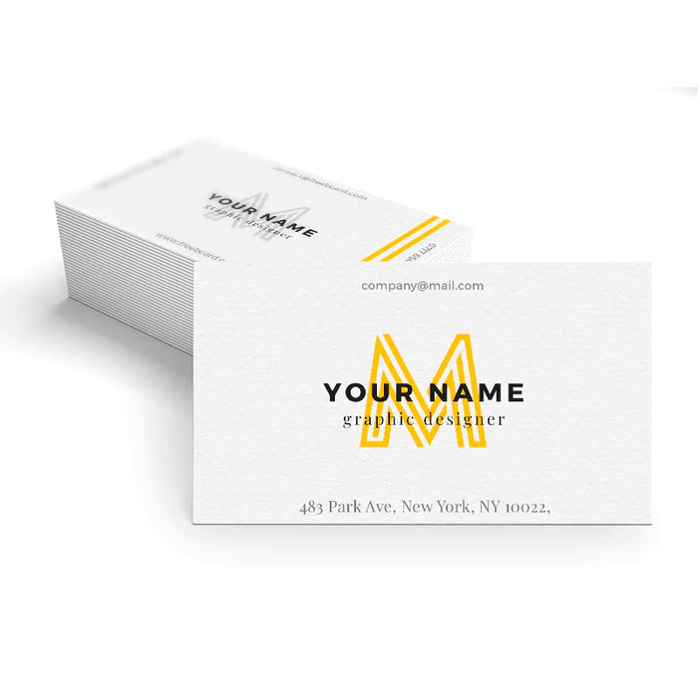 Brilliant Paper Business Cards – 300 GSM Premium Quality, Double-Sided Printing | Free Design Services | Yalla Printing - Yalla Printing