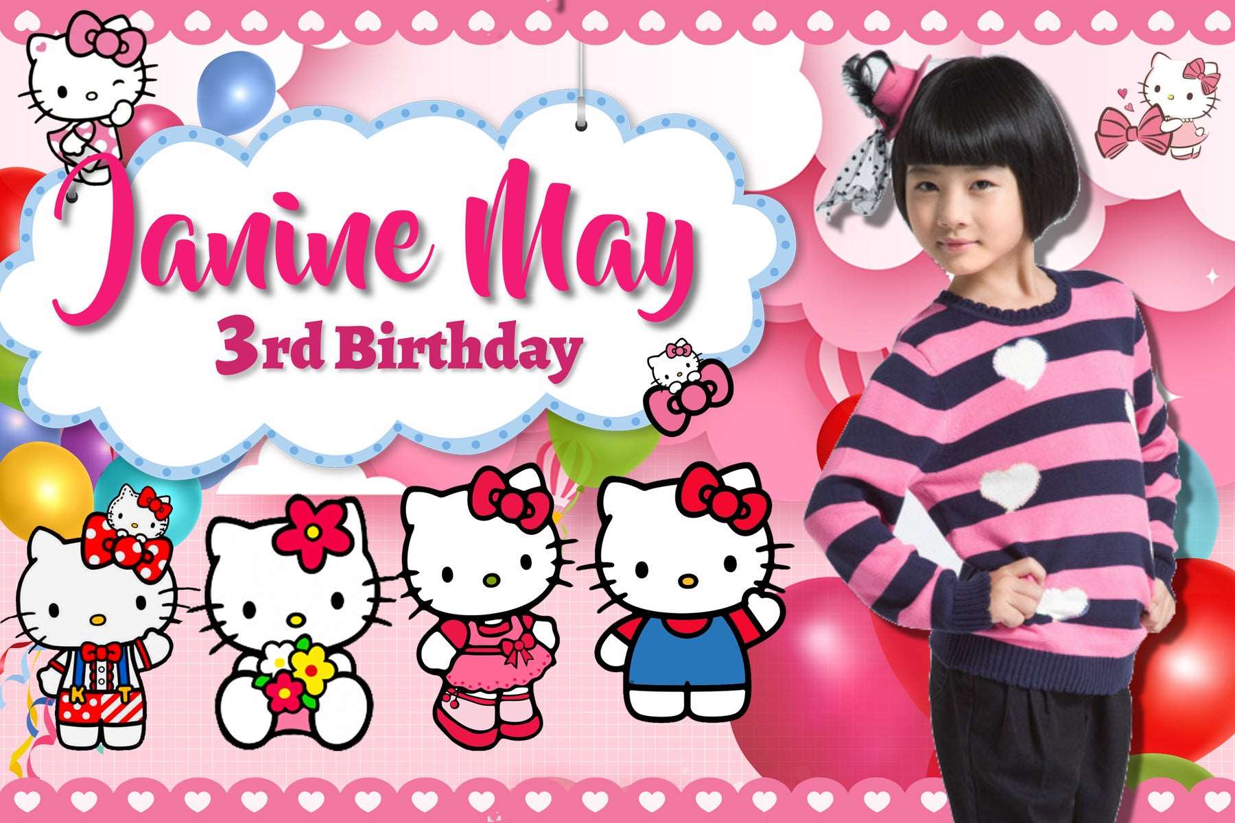 Hello Kitty Birthday Banner