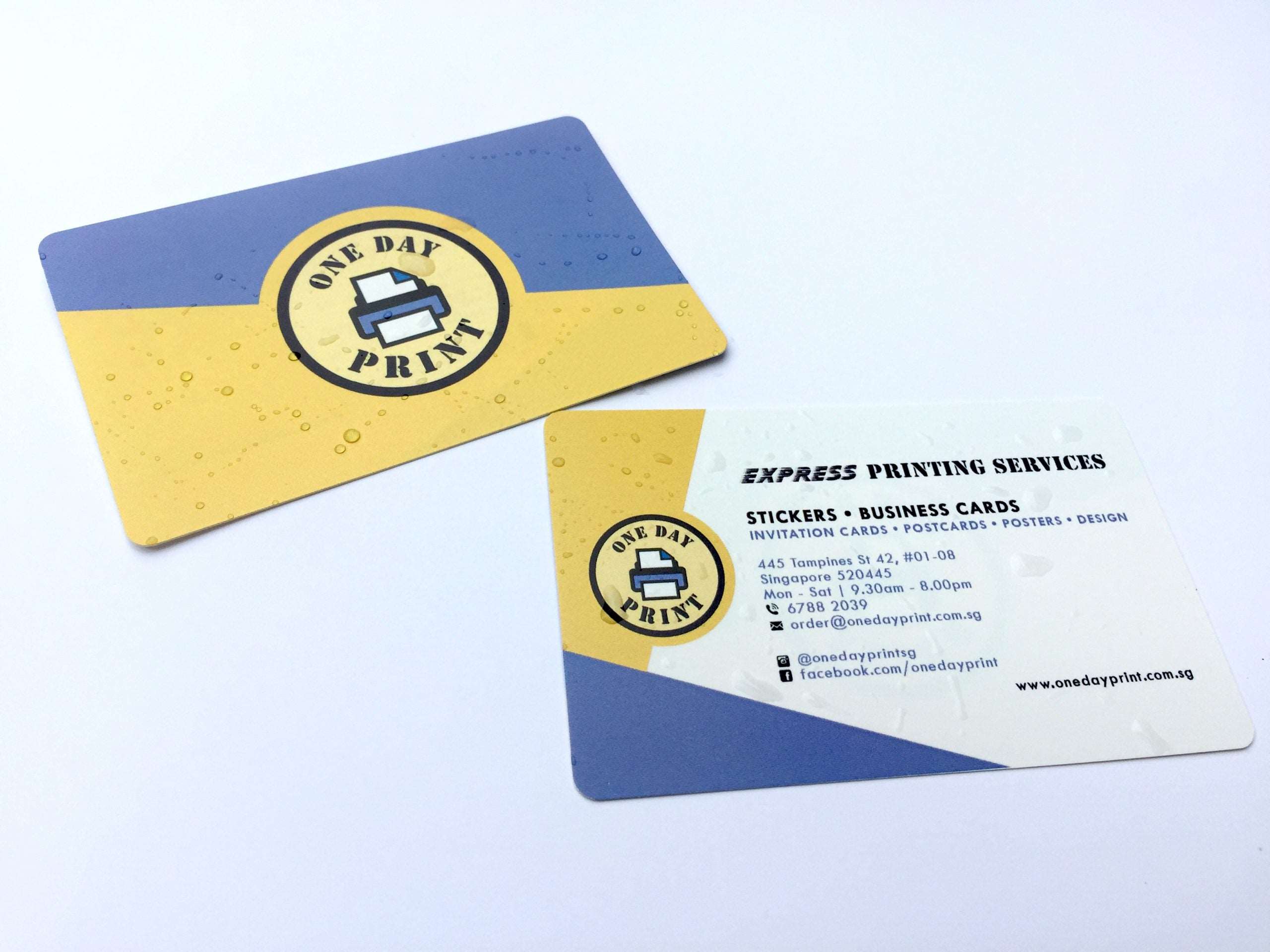 300g Synthetic Paper Round Corner Business Cards – Tear-Proof, Water-Resistant, and Durable | Yalla Printing