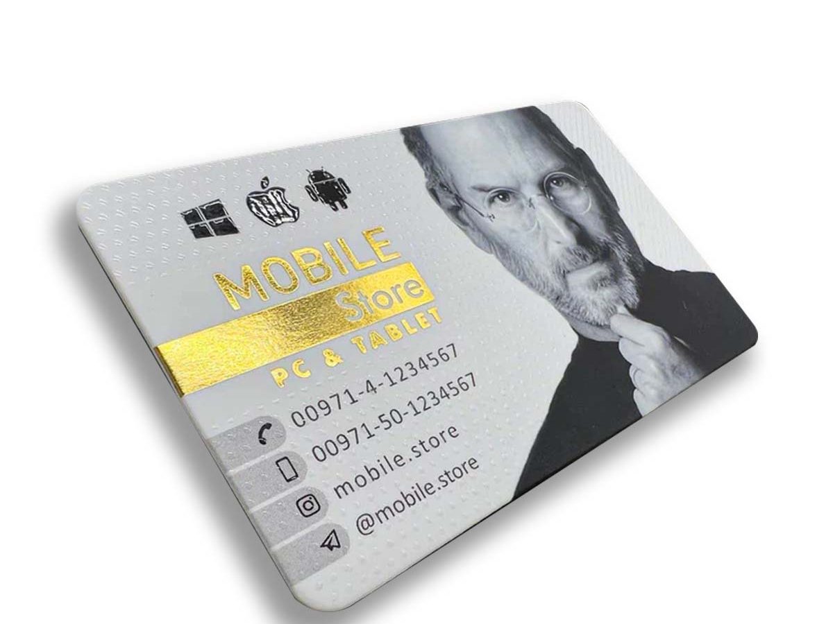 Round Corner Gold Foil Matt Laminated Business Cards – 400 GSM, Premium Finish, Double-Sided | Free Design Services | Yalla Printing - Yalla Printing