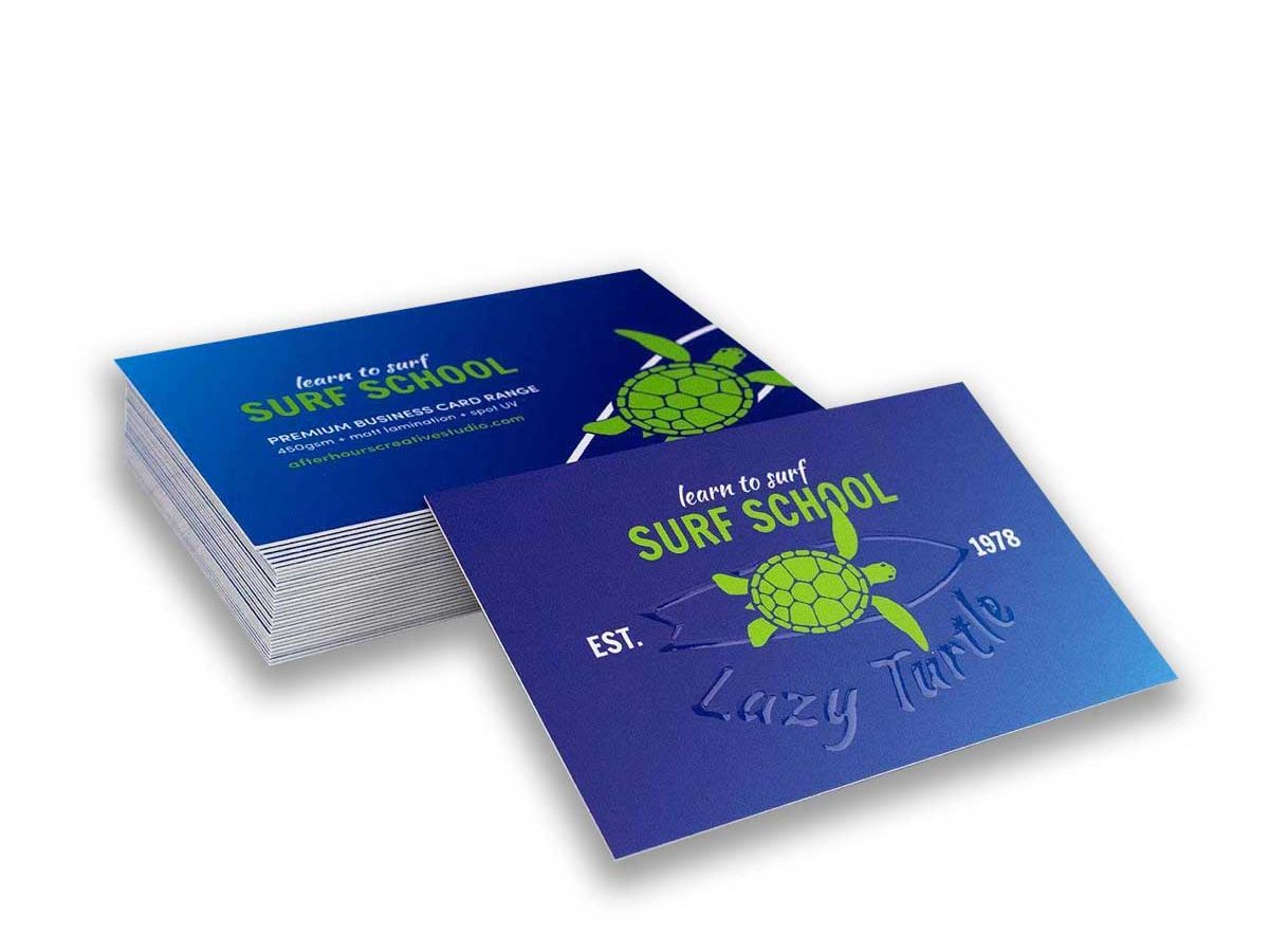 Spot UV Matt Laminated Business Cards – 400 GSM, Premium Finish, Double-Sided | Free Design Services | Yalla Printing - Yalla Printing