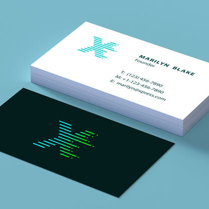 Matt Laminated Business Cards – 350 GSM | Premium Double-Sided Printing | Free Design Services | Yalla Printing - Yalla Printing