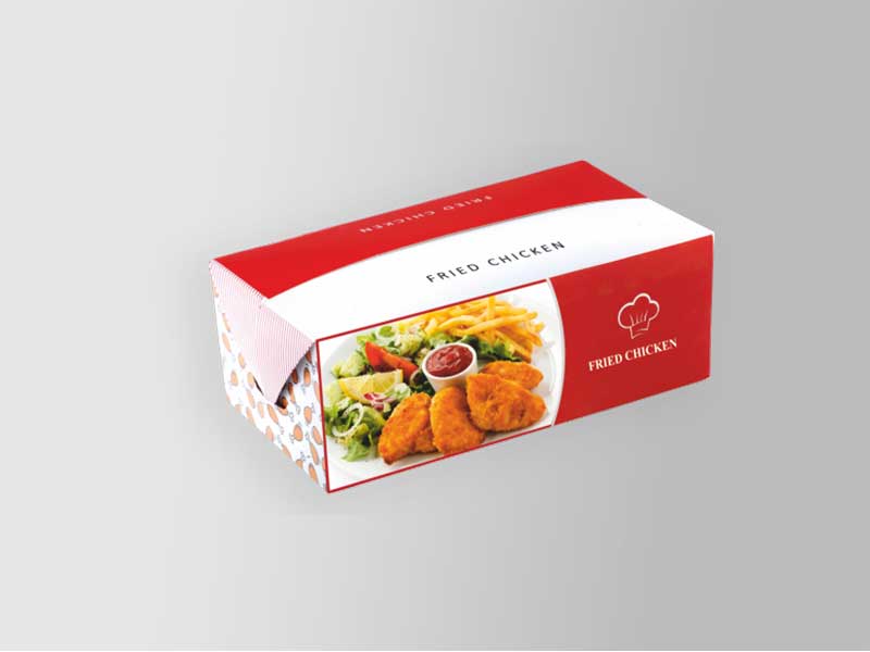 Fried Chicken Box – Sturdy & Stylish Packaging (21.5x12x8 cm) | Yalla Printing - Yalla Printing