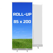 85cm x 200cm Roll-Up Banner - Portable and Professional Display Solution Custom Design - Yalla Printing