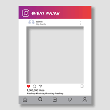 Custom Instagram-Themed Selfie Cutout Frame - Perfect for Any Event! - Yalla Printing